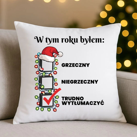 Poduszka świąteczna dla niego - Trudno wytłumaczyć BN134 - StoryCups.pl