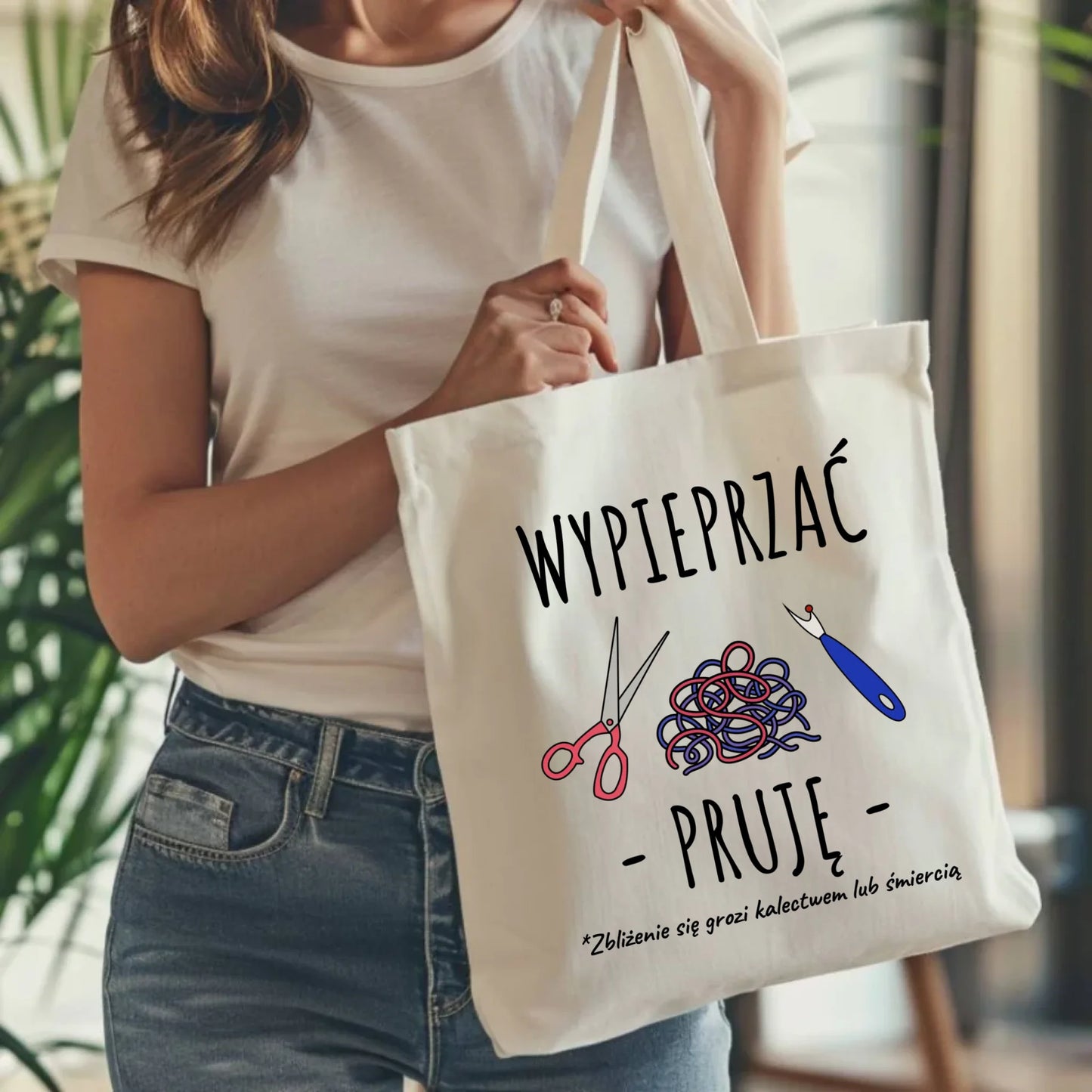 Torba szyciowa dla krawcowej - Wypieprzać, pruję HS08 - StoryCups.pl