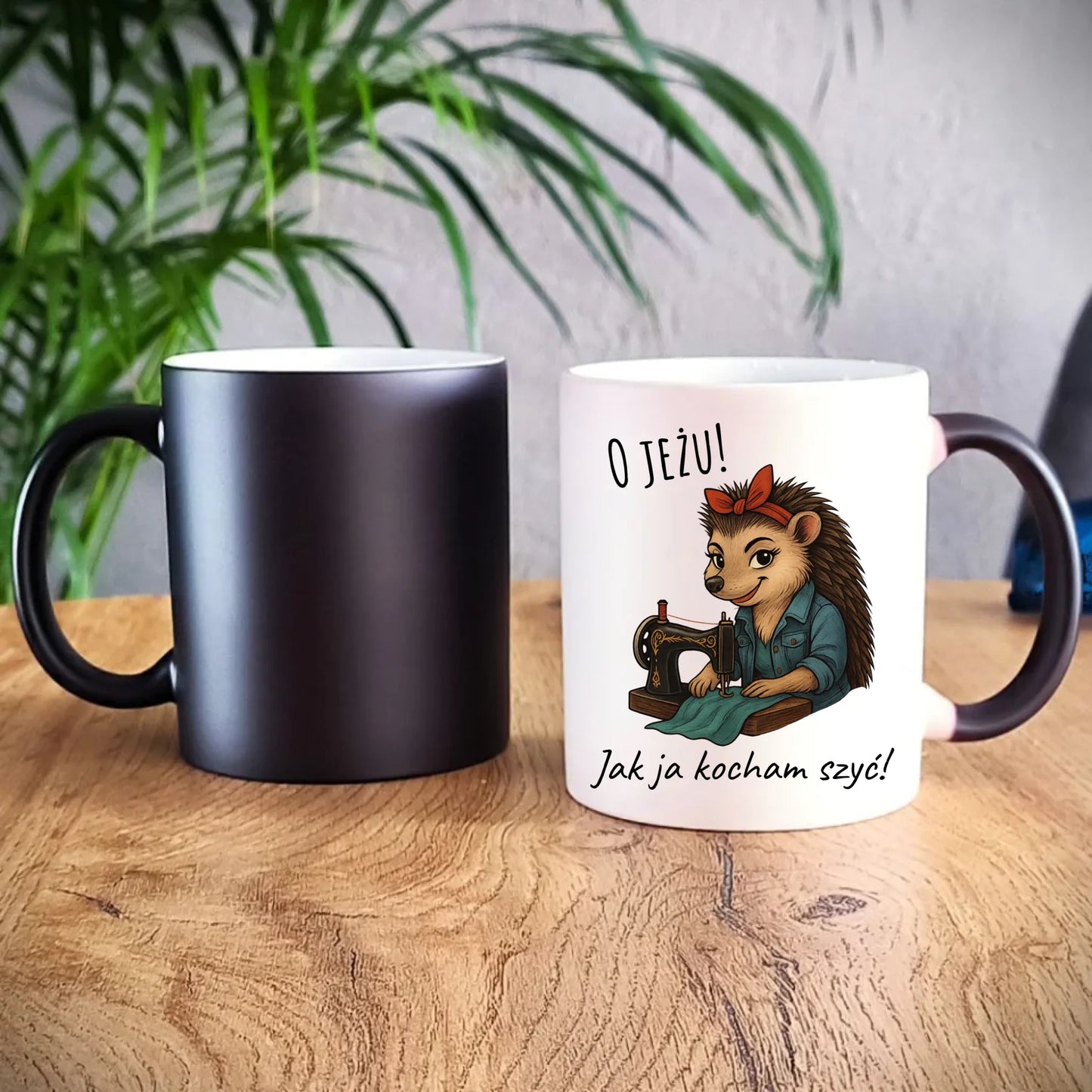 Kubek magiczny szyciowy dla krawcowej - O JEŻU! Jak ja kocham szyć! HS09 - StoryCups.pl