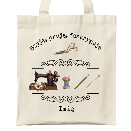 Torba szyciowa dla krawcowej - Szyję, pruję, fastryguję HS13 - StoryCups.pl