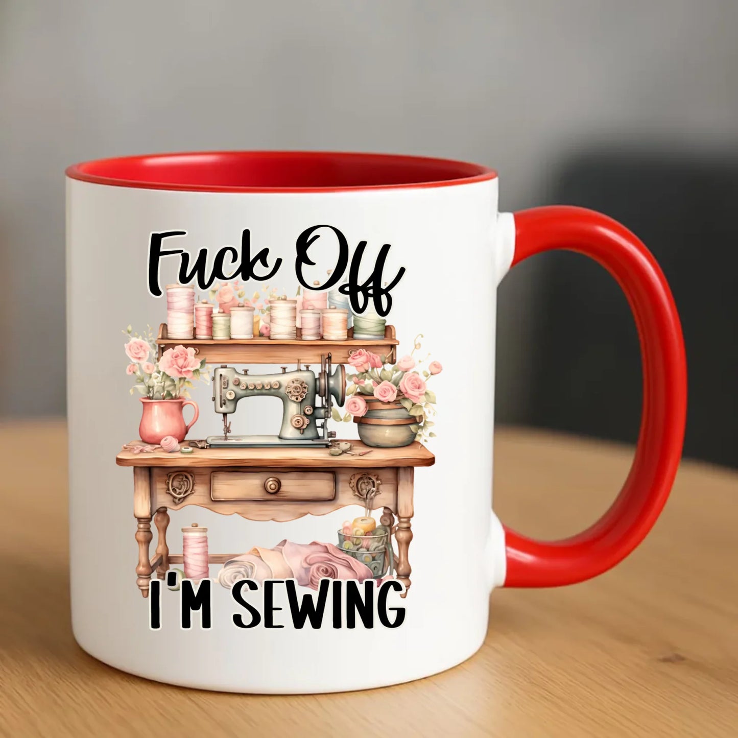 Kubek szyciowy dla krawcowej – Fck off im sewing HS16 - StoryCups.pl