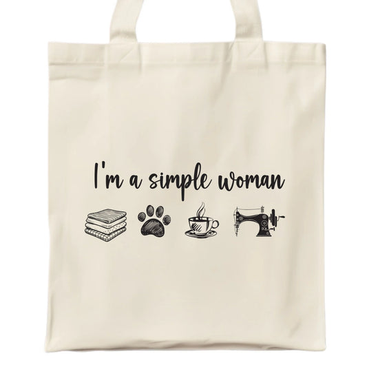 Torba szyciowa dla krawcowej - I'm a simple woman HS20 - StoryCups.pl