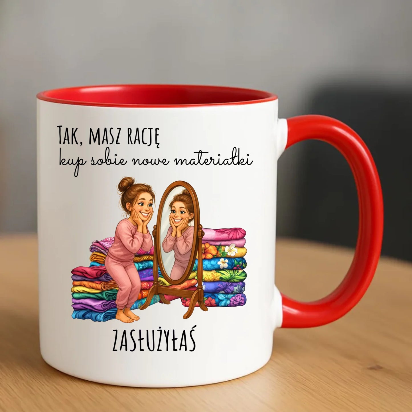 Kubek szyciowy dla krawcowej – Kup sobie materiałki HS22 - StoryCups.pl