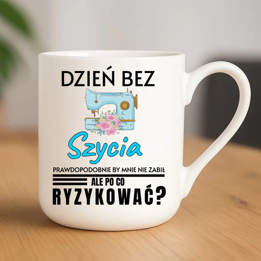 Kubek elegant szyciowy dla krawcowej - Dzień bez szycia HS24 - StoryCups.pl