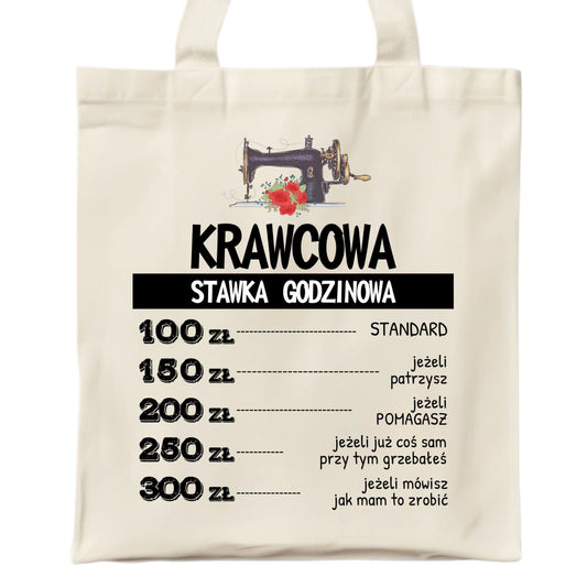 Torba szyciowa dla krawcowej - Stawka godzinowa HS26 - StoryCups.pl
