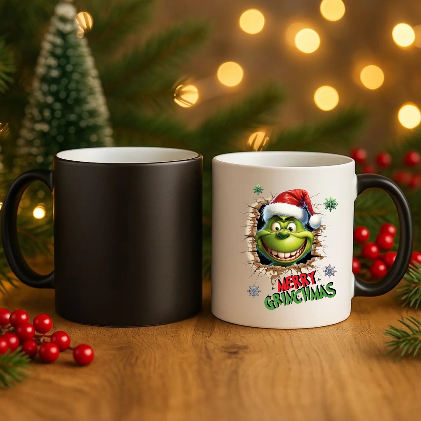 Kubek magiczny świąteczny - Grinch - Merry Grinchmas BN113 - StoryCups.pl