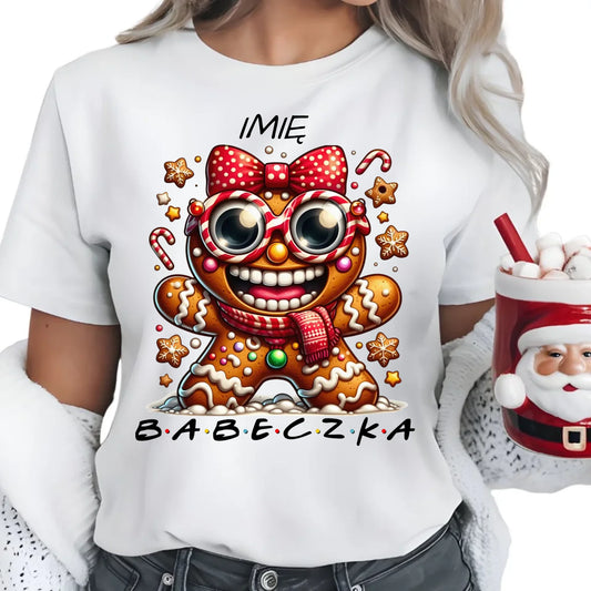 Babeczka | Personalizowana koszulka damska świąteczna BN95 - StoryCups.pl