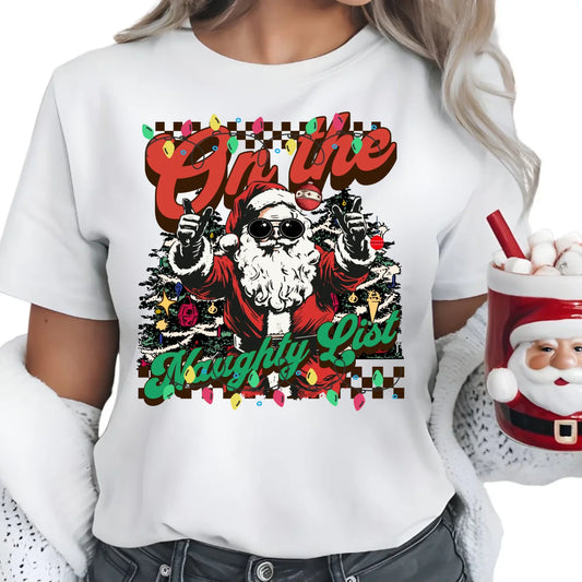 Na liście niegrzecznych | Świąteczna koszulka damska BN50 - StoryCups.pl