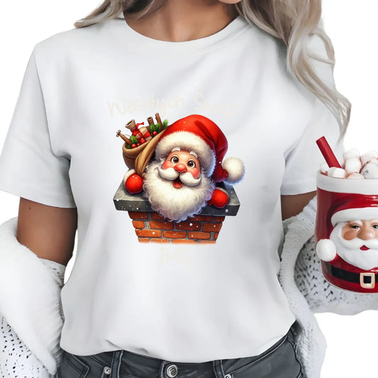 Mikołaj | Świąteczna koszulka damska z imieniem BN08 - StoryCups.pl