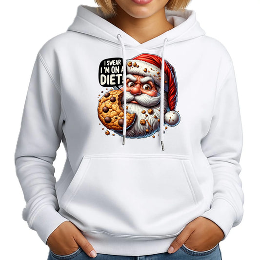 Jestem na diecie | Świąteczna bluza damska z kapturem BN97 - StoryCups.pl
