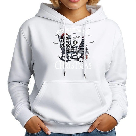 Czekam tylko na święta | Świąteczna bluza damska z kapturem BN56 - StoryCups.pl