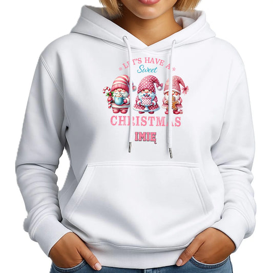 Słodkie święta | Personalizowana świąteczna bluza damska z kapturem BN57 - StoryCups.pl