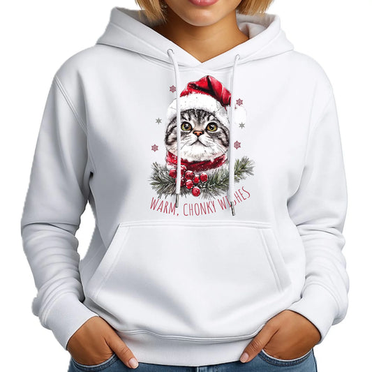 Warm, Chonky Wishes | Świąteczna bluza damska z kapturem BN36 - StoryCups.pl