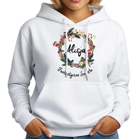 Fantastyczne Święta | Świąteczna bluza damska z kapturem na prezent BN14 - StoryCups.pl