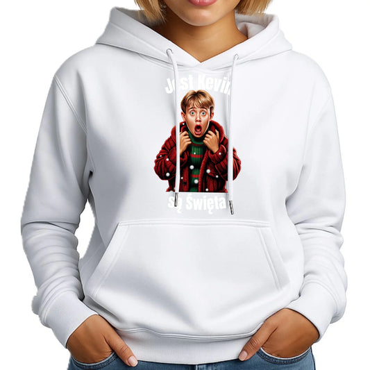 Jest Kevin, są święta | Świąteczna bluza damska z kapturem BN27 - StoryCups.pl