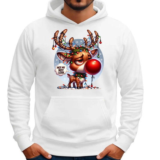 Nie wyglądam najlepiej | Świąteczna bluza męska z kapturem BN98 - StoryCups.pl