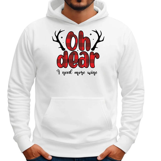 Potrzebuję więcej wina | Świąteczna bluza męska z kapturem BN63 - StoryCups.pl