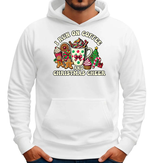 I run on coffee | Świąteczna bluza męska z kapturem BN47 - StoryCups.pl