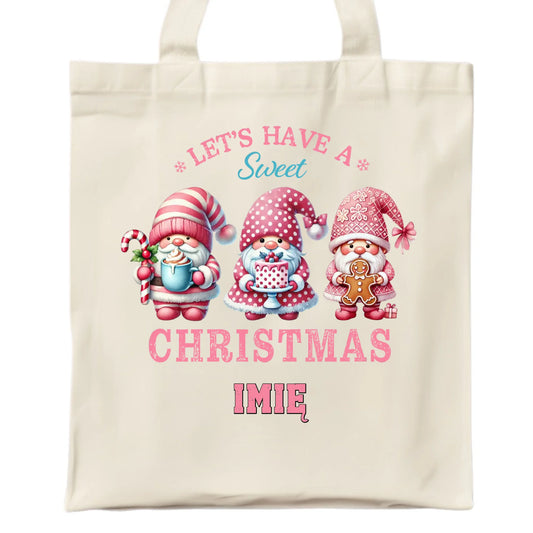 Słodkie święta | Świąteczna eco torba z imieniem BN57 - StoryCups.pl