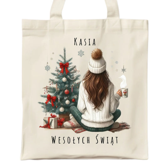 Love Winter | Świąteczna torba z imieniem dla dziewczyny BN15 - StoryCups.pl