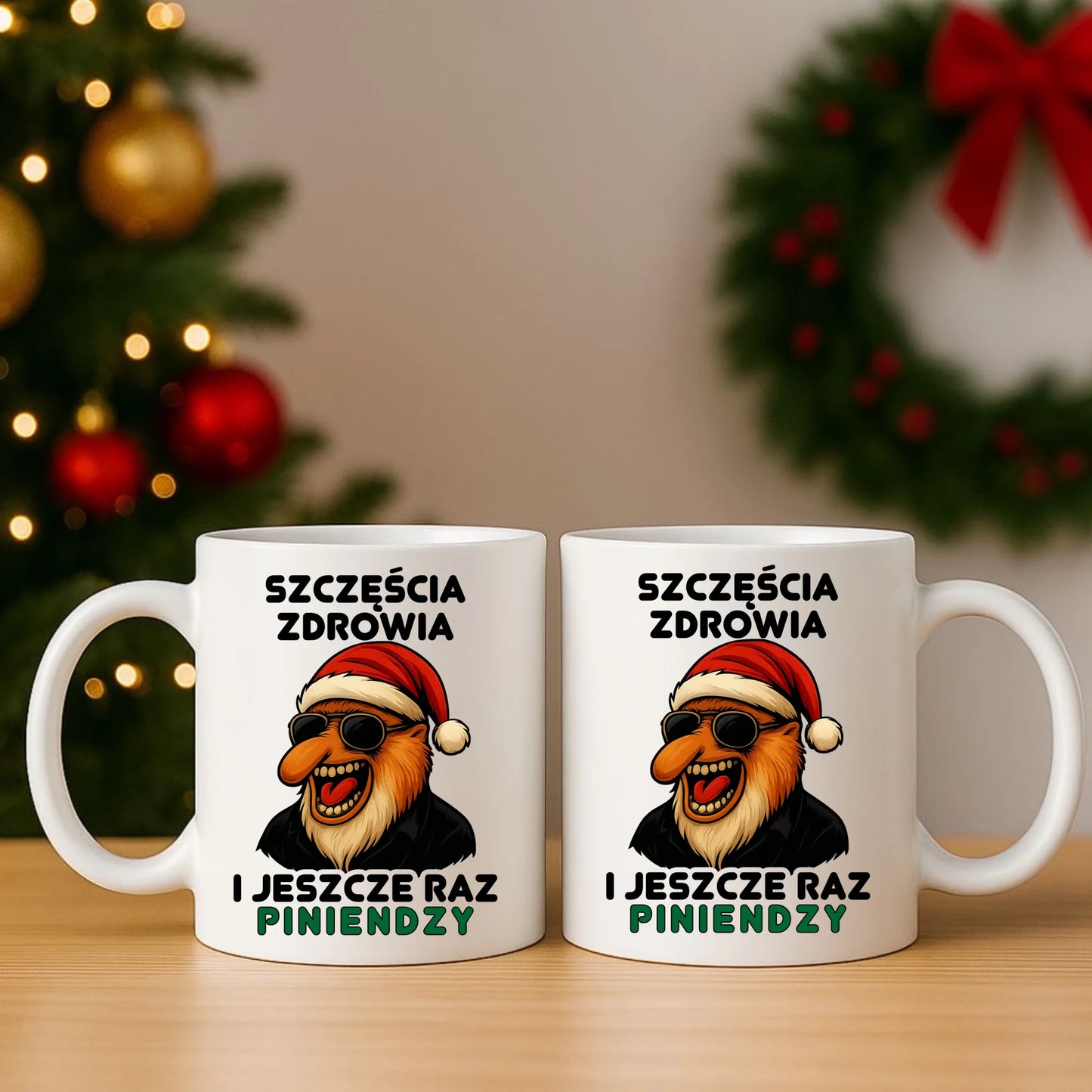 Zestaw poduszka i kubek świąteczny - Janusz Nosacz - I jeszcze raz piniendzy BN111 - StoryCups.pl