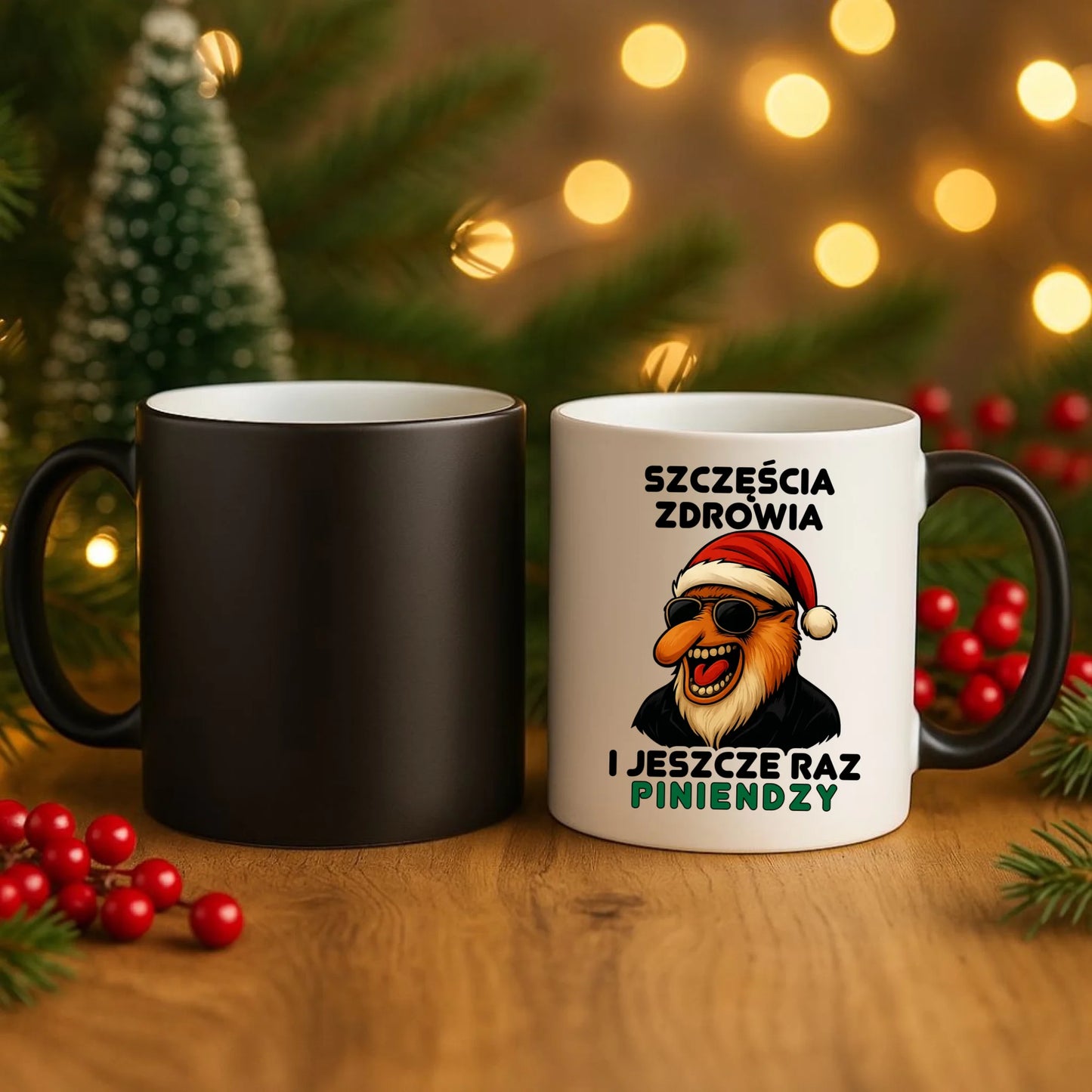 Kubek magiczny świąteczny - Janusz Nosacz - I jeszcze raz piniendzy BN111 - StoryCups.pl