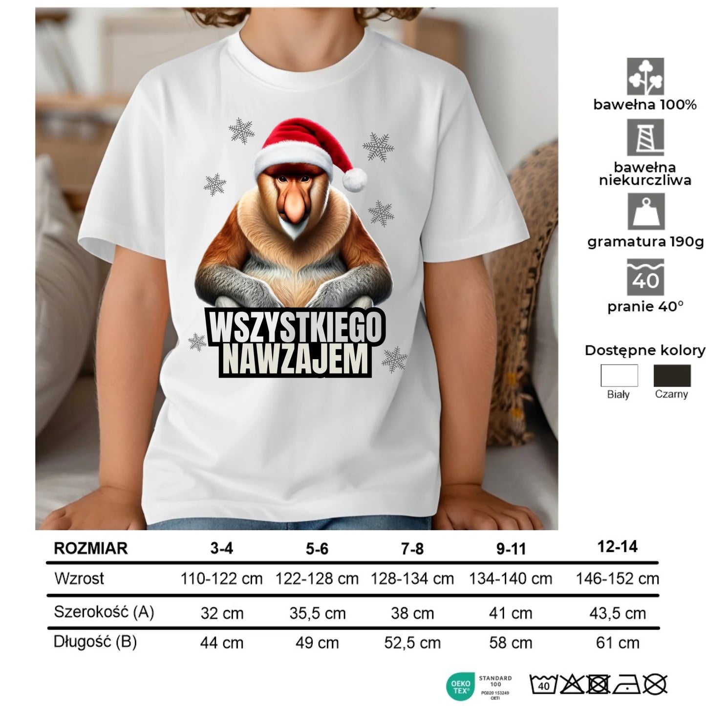 Koszulka dziecięca świąteczna - Janusz Nosacz - Nawzajem BN110 - StoryCups.pl