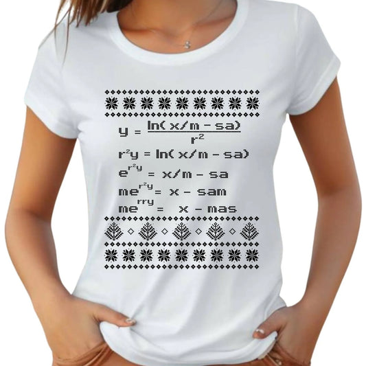 Koszulka damska świąteczna - Zadanie matematyczne BN108 - StoryCups.pl