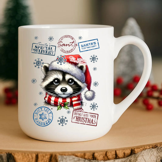 Kubek elegant świąteczny - Szop - Przesyłka od Mikołaja BN104 - StoryCups.pl