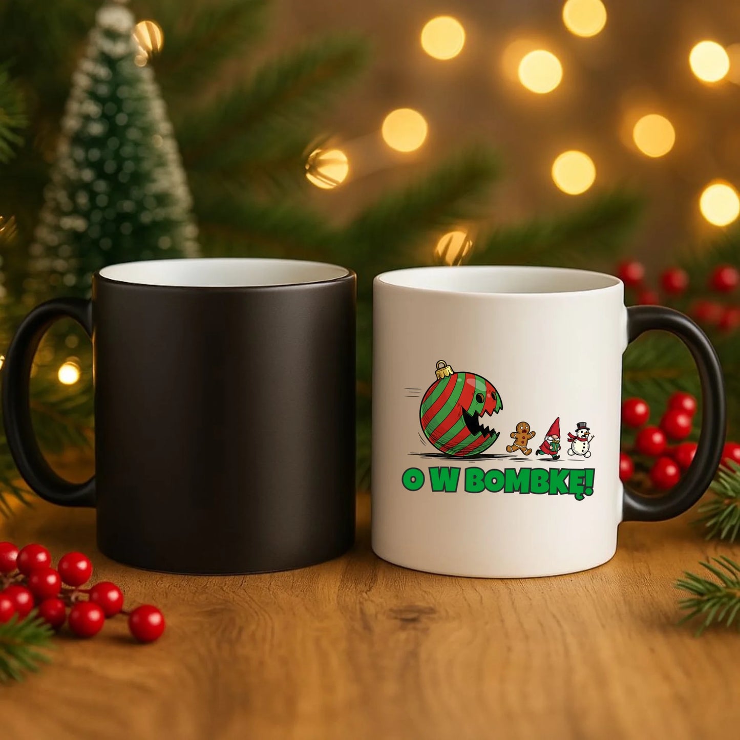 Kubek magiczny świąteczny - O w bombkę BN142