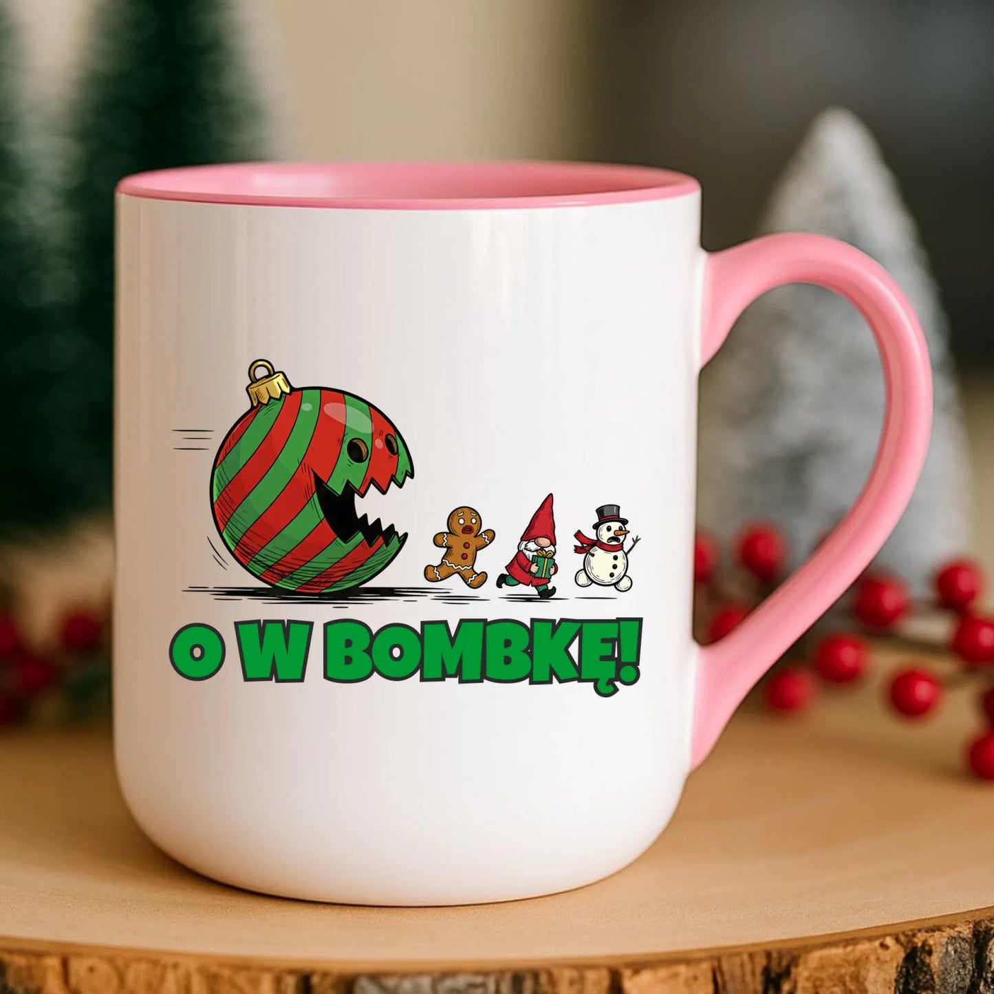 Kubek elegant świąteczny - O w bombkę BN142