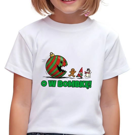 Koszulka dziecięca świąteczna - O w bombkę BN142