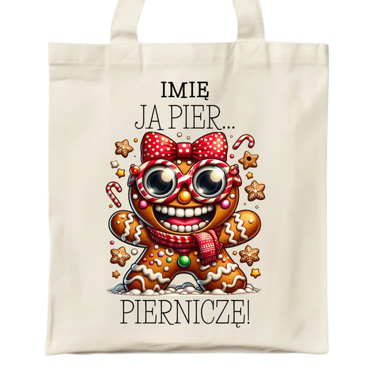 Torba świąteczna - Babeczka Ja pierniczę - personalizowana BN95