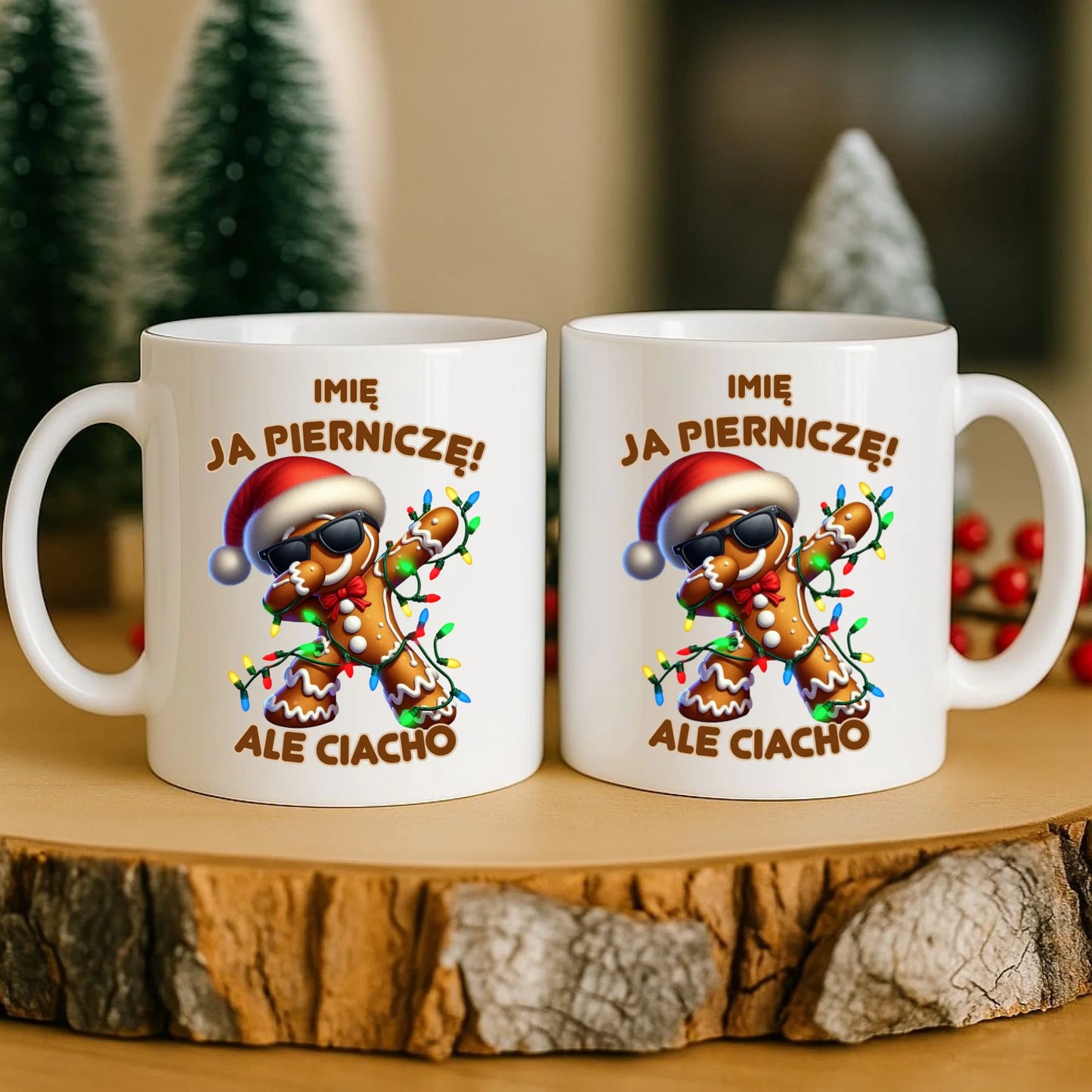 Kubek świąteczny - Piernik Ja pierniczę ale ciacho - personalizowany BN94 - StoryCups.pl