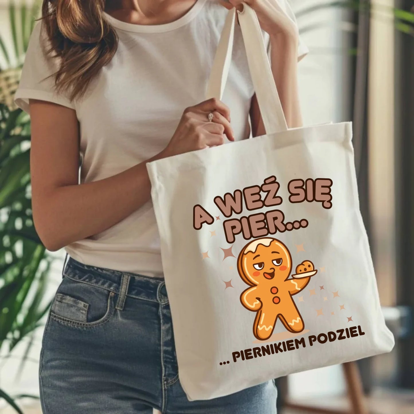 Torba świąteczna - Piernik A weź się pier... piernikiem podziel BN87 - StoryCups.pl