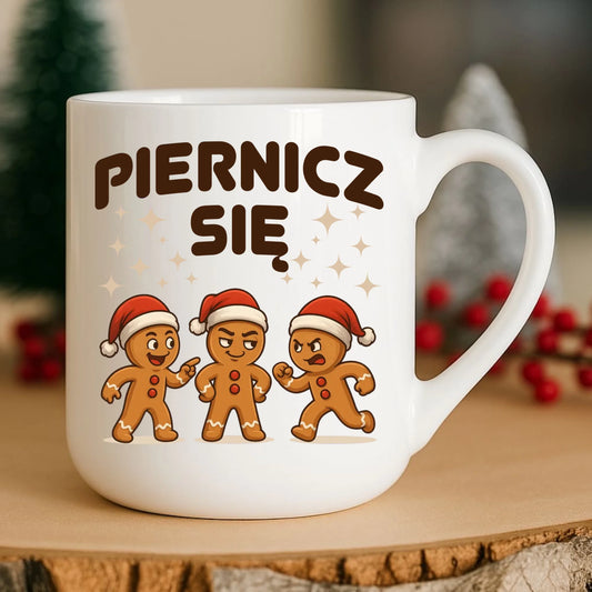 Kubek elegant świąteczny - Piernicz się BN149 - StoryCups.pl