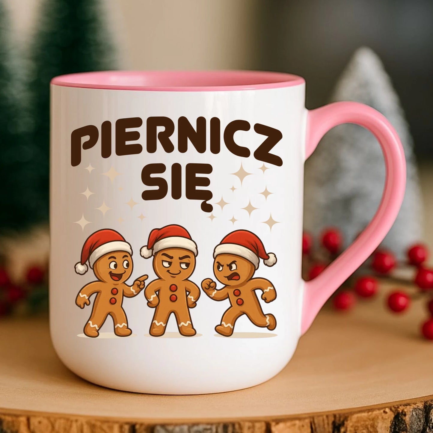 Kubek elegant świąteczny - Piernicz się BN149 - StoryCups.pl