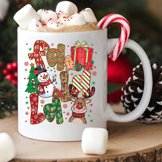 Kubek świąteczny - Fa la la BN71 - StoryCups.pl