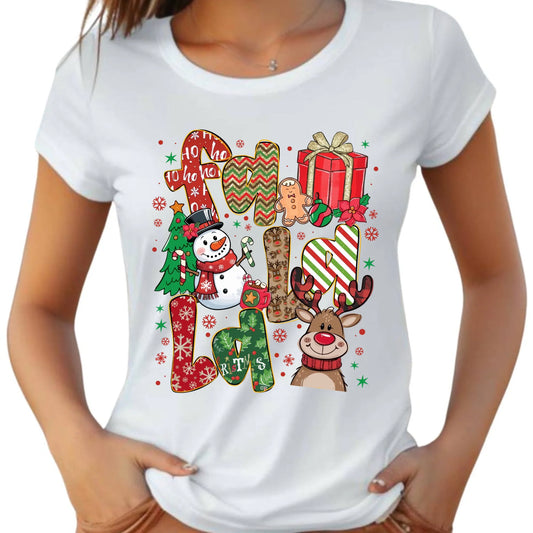Koszulka damska świąteczna - Fa la la BN71 - StoryCups.pl