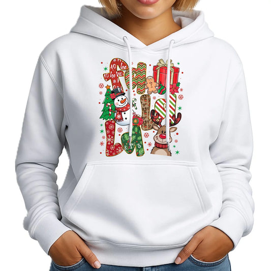 Bluza damska z kapturem świąteczna - Fa la la BN71 - StoryCups.pl