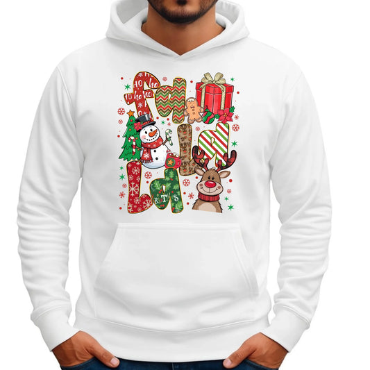 Bluza męska z kapturem świąteczna - Fa la la BN71 - StoryCups.pl