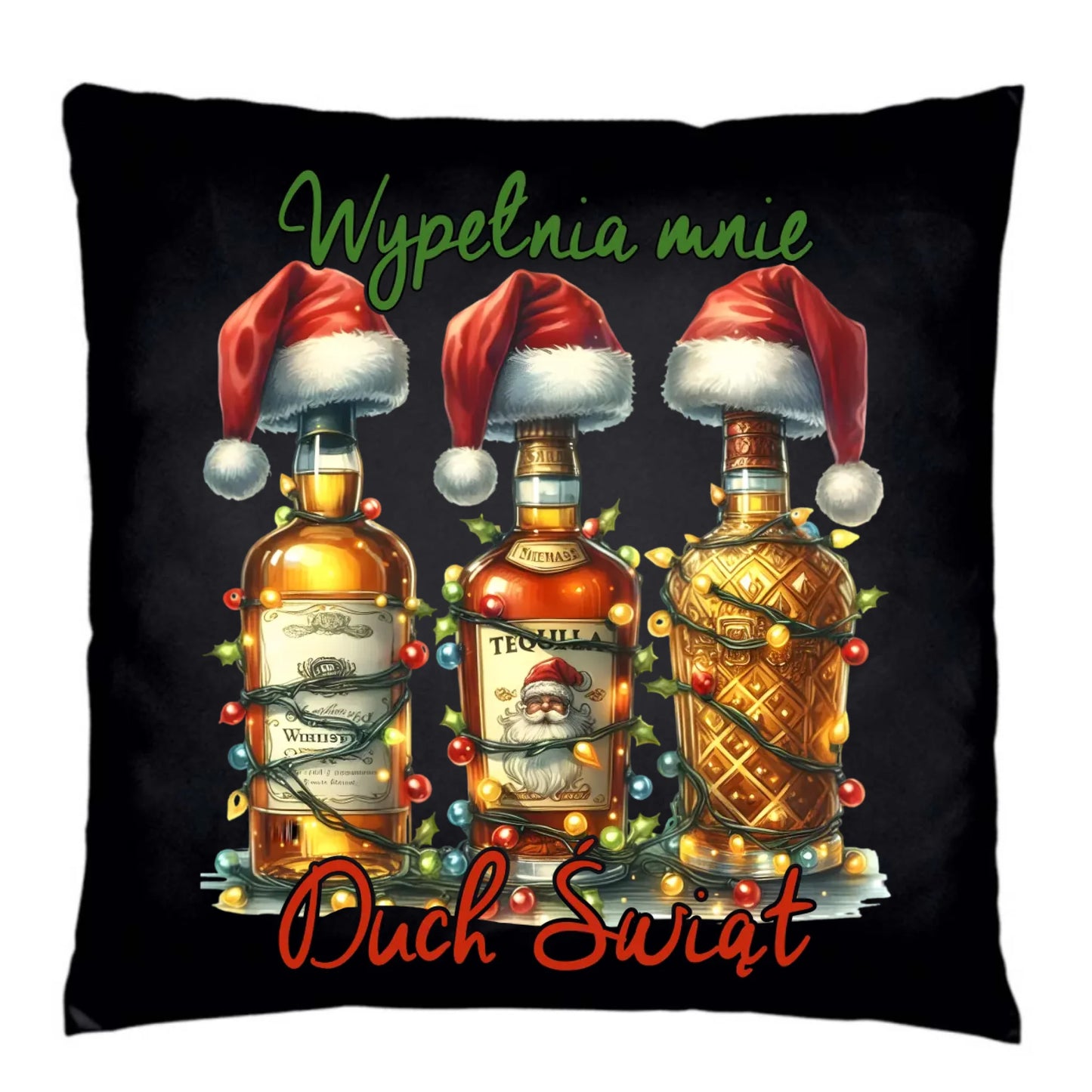 Poduszka dekoracyjna świąteczna - Wypełnia mnie Duch Świąt BN69 - StoryCups.pl