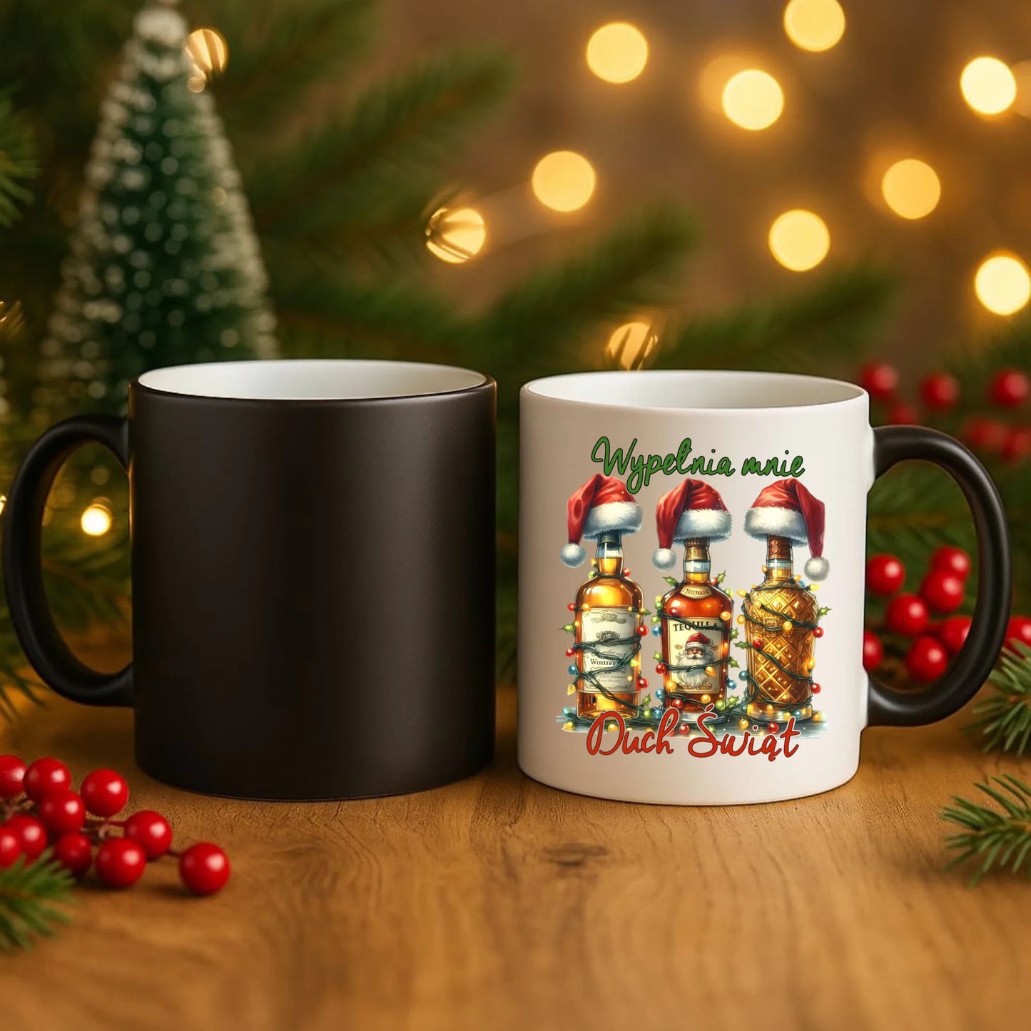 Kubek magiczny świąteczny - Wypełnia mnie Duch Świąt BN69 - StoryCups.pl