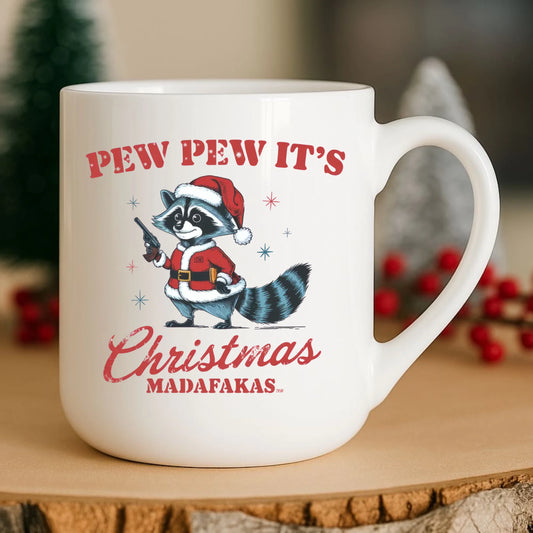 Kubek elegant świąteczny - Pew pew it's Christmas BN60 - StoryCups.pl