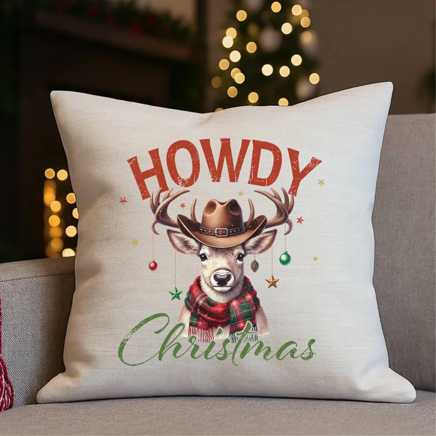 Poduszka świąteczna - Howdy Christmas BN54 - StoryCups.pl