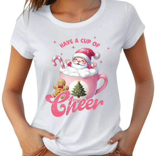 Koszulka damska świąteczna - Have a cup of cheer BN53 - StoryCups.pl