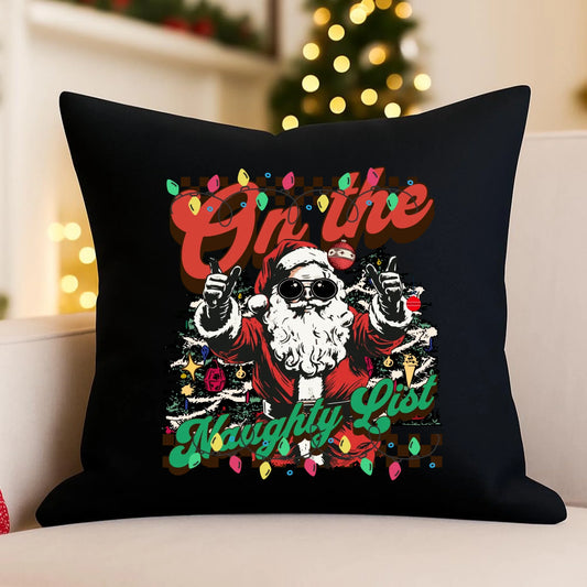 Poduszka dekoracyjna świąteczna - On the Naughty List BN50 - StoryCups.pl