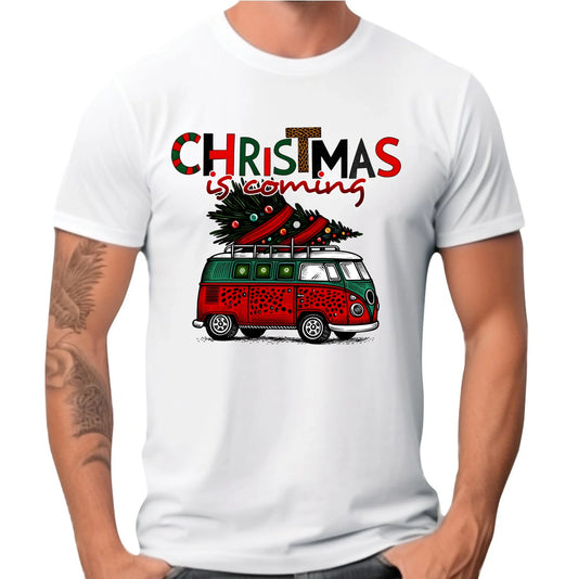 Koszulka męska świąteczna - Kamper Christmas is coming BN42 - StoryCups.pl