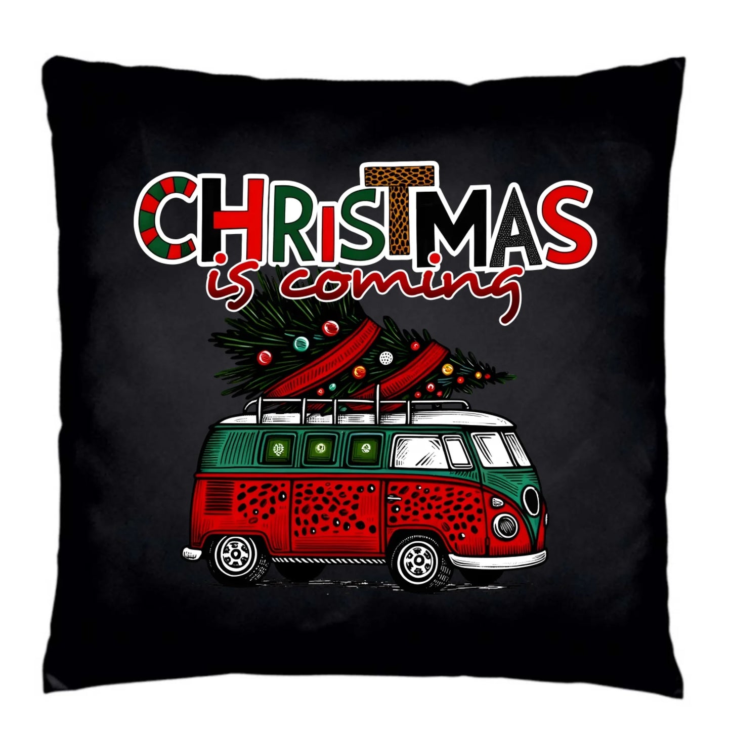 Poduszka dekoracyjna świąteczna - Kamper Christmas is coming BN42 - StoryCups.pl