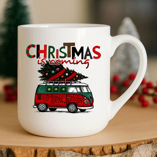 Kubek elegant świąteczny - Kamper Christmas is coming BN42 - StoryCups.pl